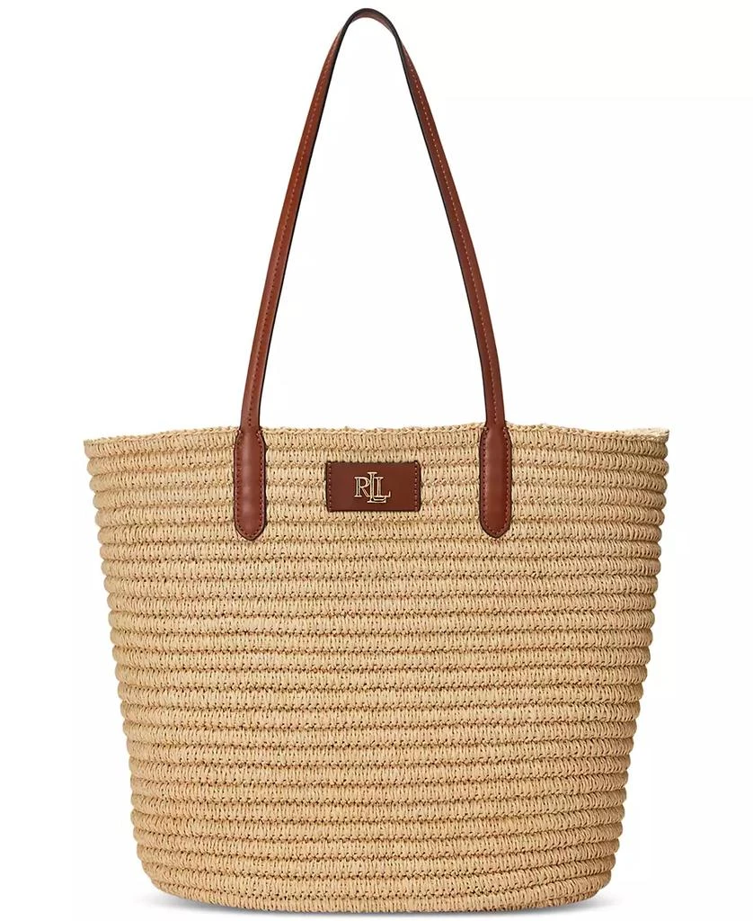 Ralph Lauren Straw Brie Tote Bag 3