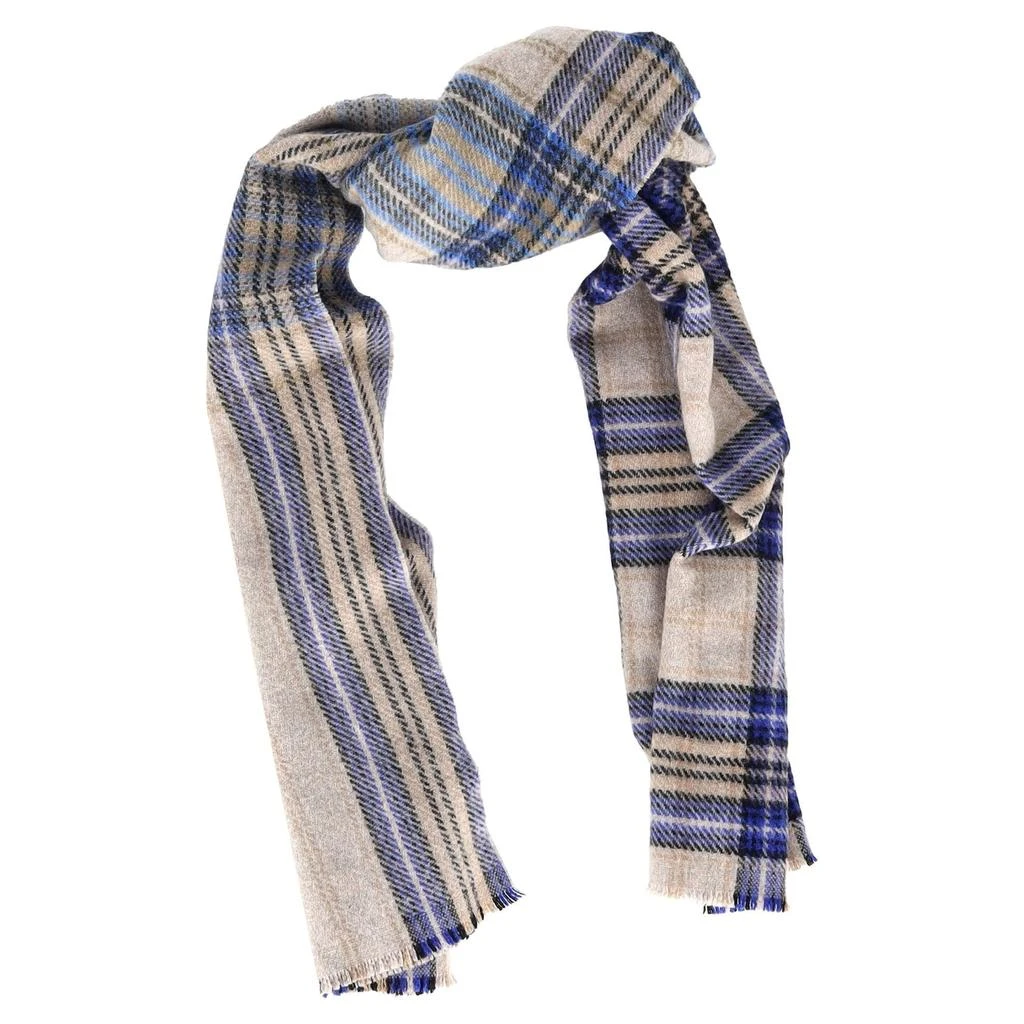 Acne Studios Plaid Printed Scarf in Multicolor Wool 2