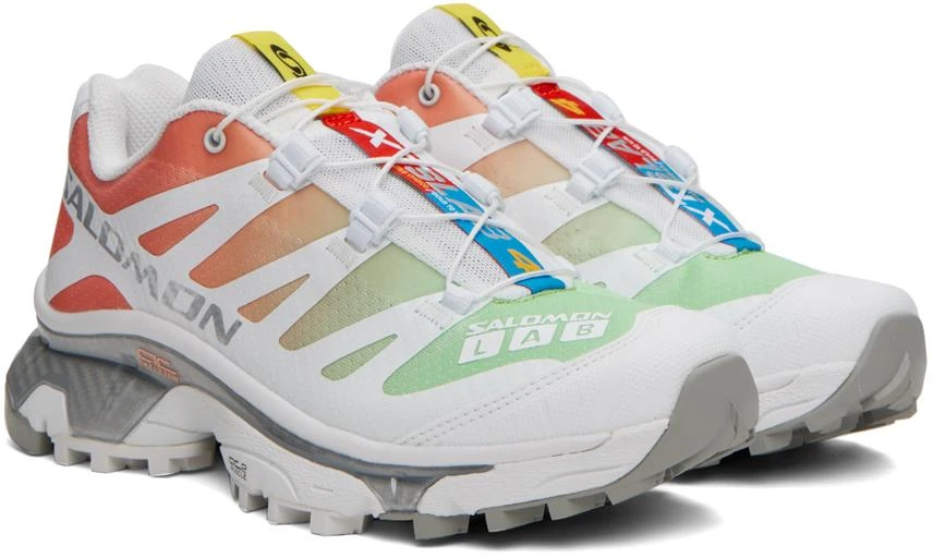 Salomon White & Green XT-4 OG Sneakers 4