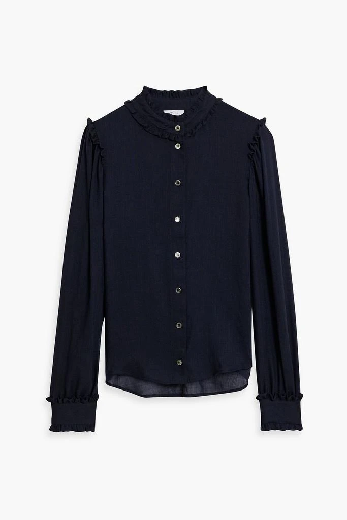 IRIS & INK Meredith ruffled wool-gauze blouse 1