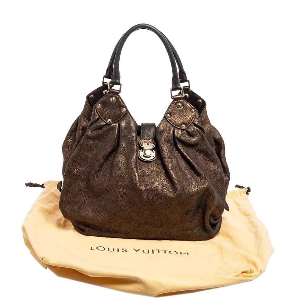 Louis Vuitton Louis Vuitton Bronze Monogram Mahina Leather L Bag 11