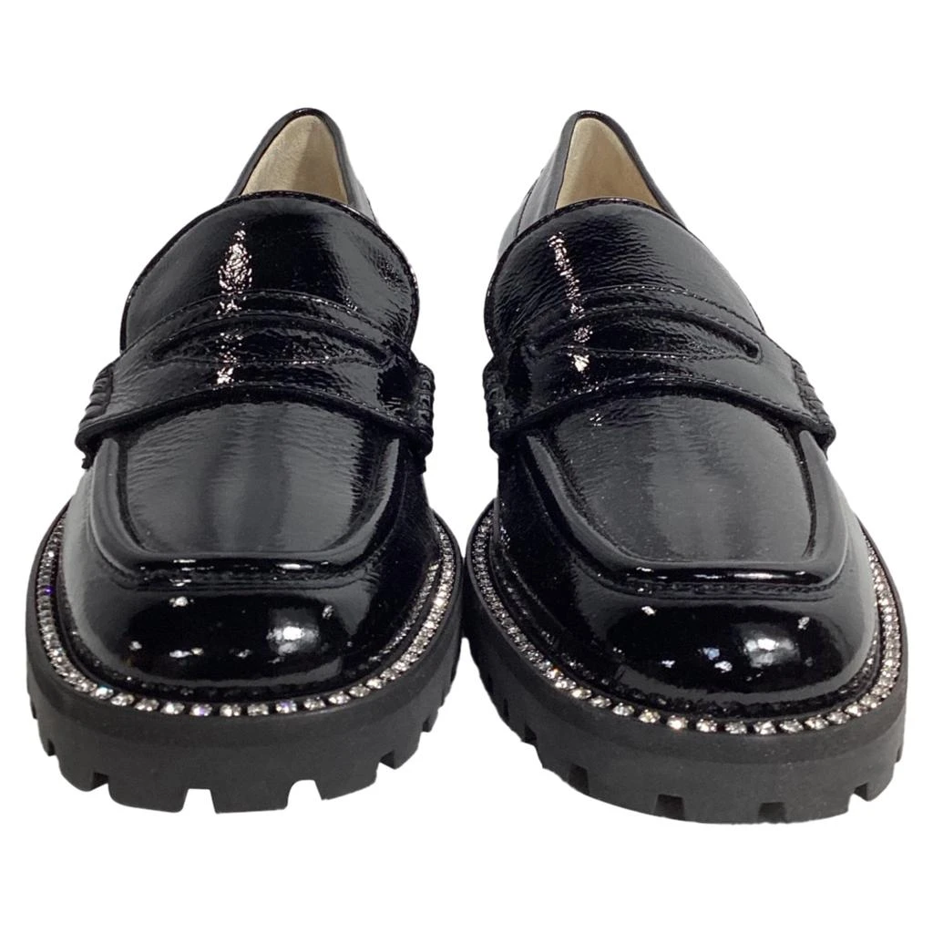 Jimmy Choo Deanna Crystal-Embellished Loafers in Black Patent Leather 2
