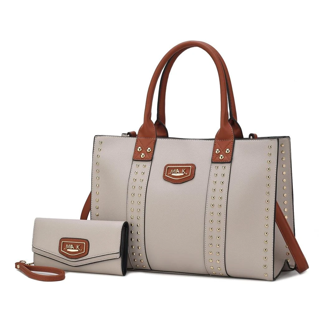 MKF Collection By Mia K. Davina Vegan Leather Women’s Tote Bag with wallet 11