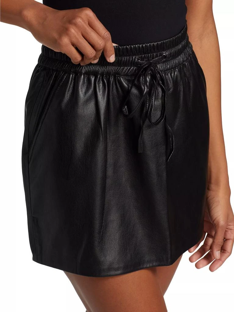Good American Better Than Leather Faux Leather Miniskirt 5
