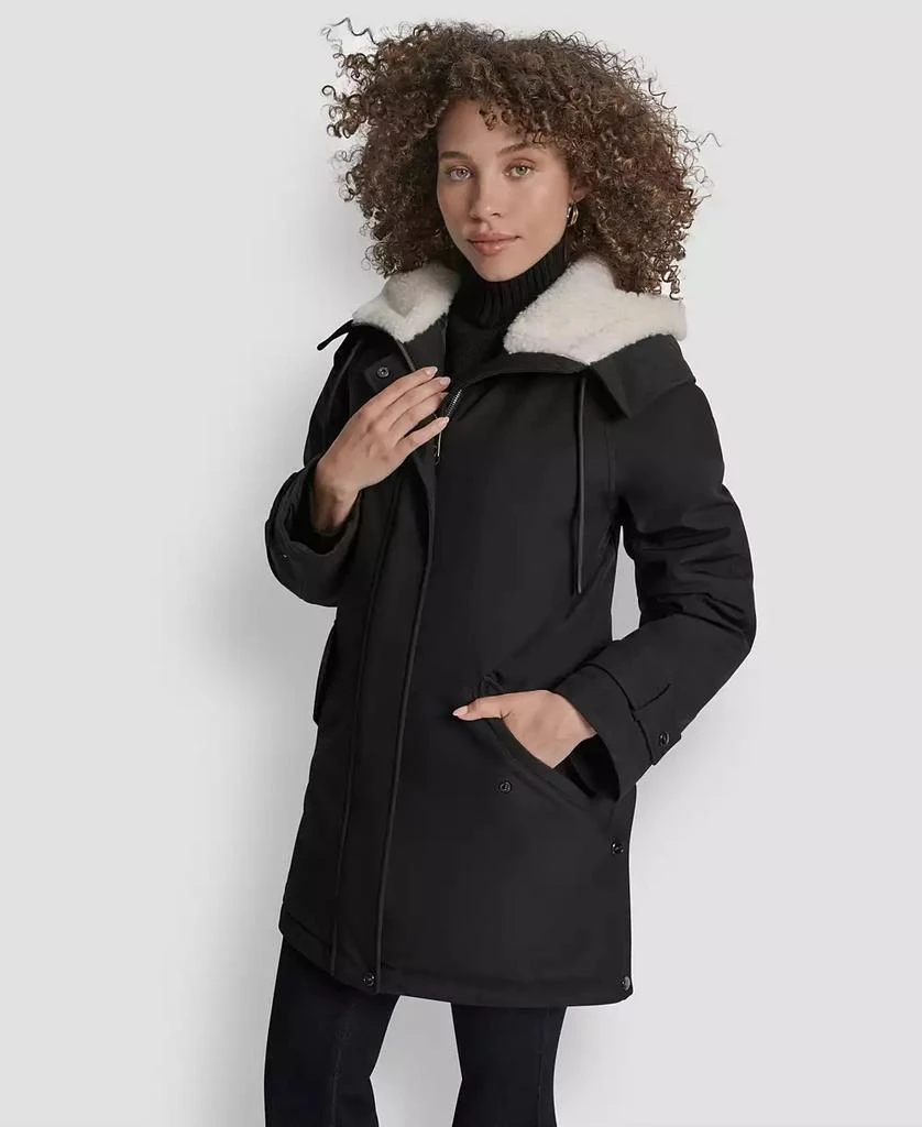 Women's Faux-Fur-Lined Hooded Softshell Coat – On Sale Now with Up