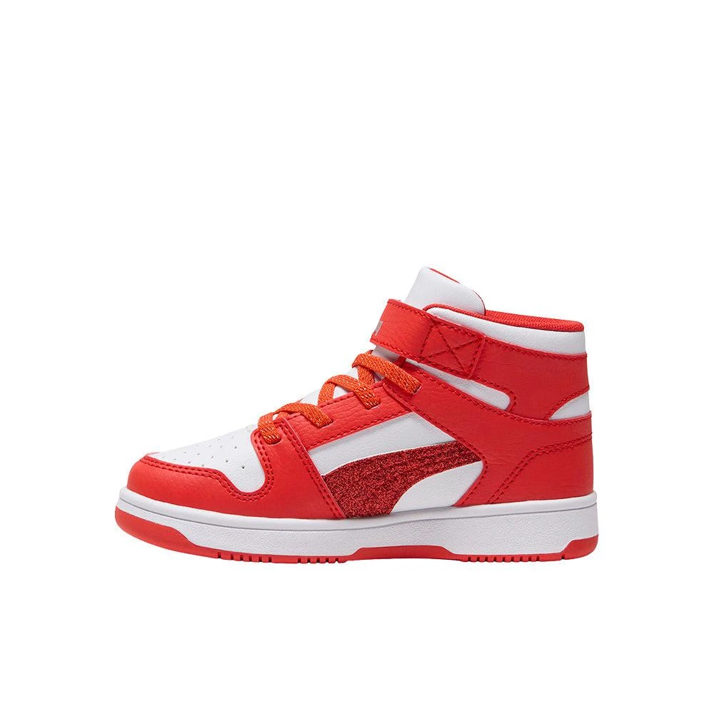 Puma Rebound Layup Holiday V High Top Sneakers (Little Kid) 3
