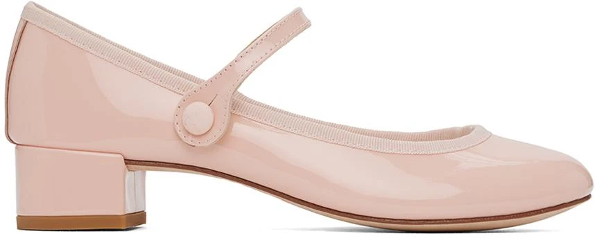Repetto Pink Rose Mary Jane Heels 1