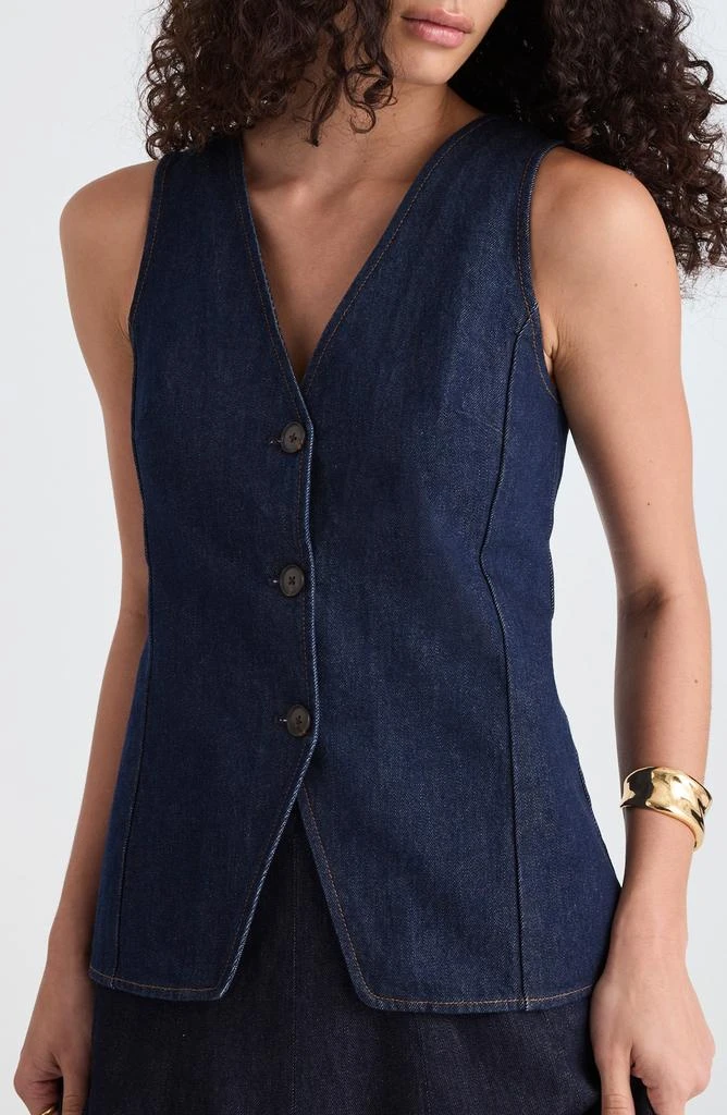 Madewell Denim Cutaway Vest