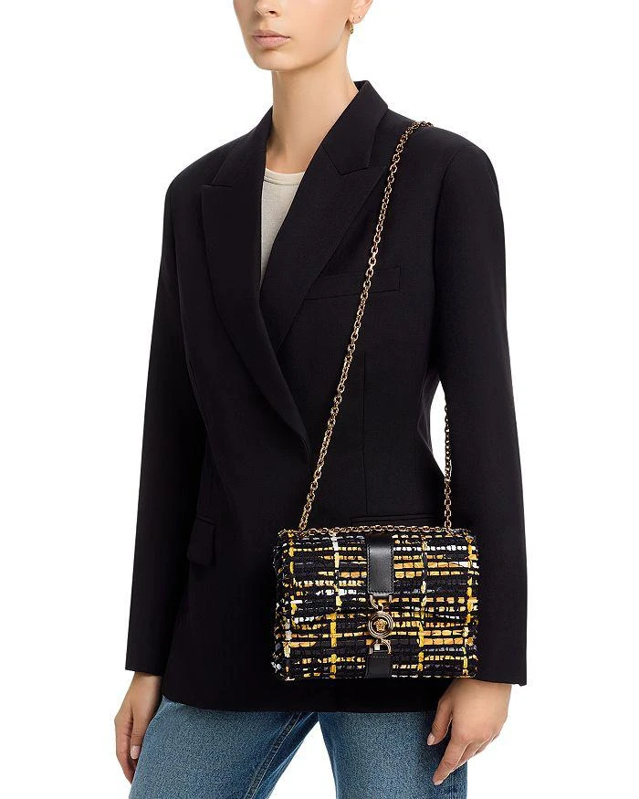 Versace Kleio Tweed Shoulder Bag 2