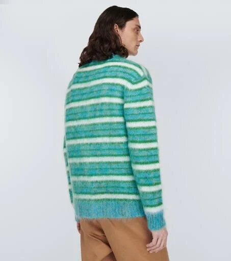 Marni Striped mohair-blend cardigan 4