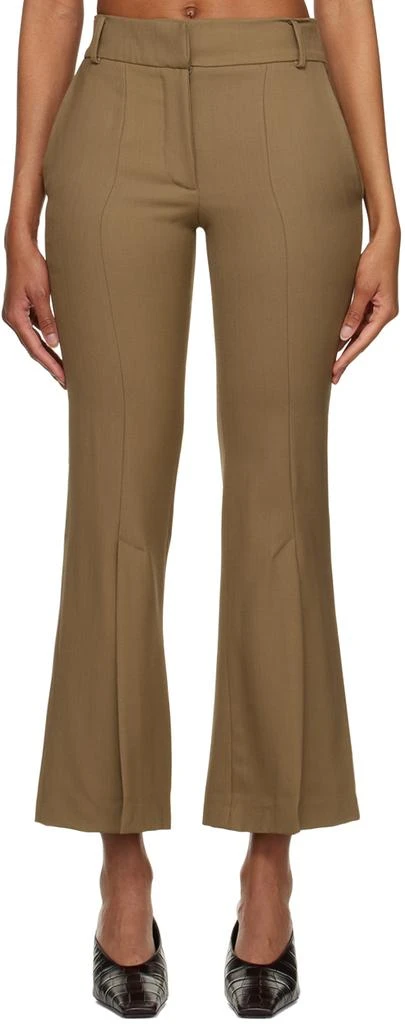 Elleme Khaki Tailored Trousers 1