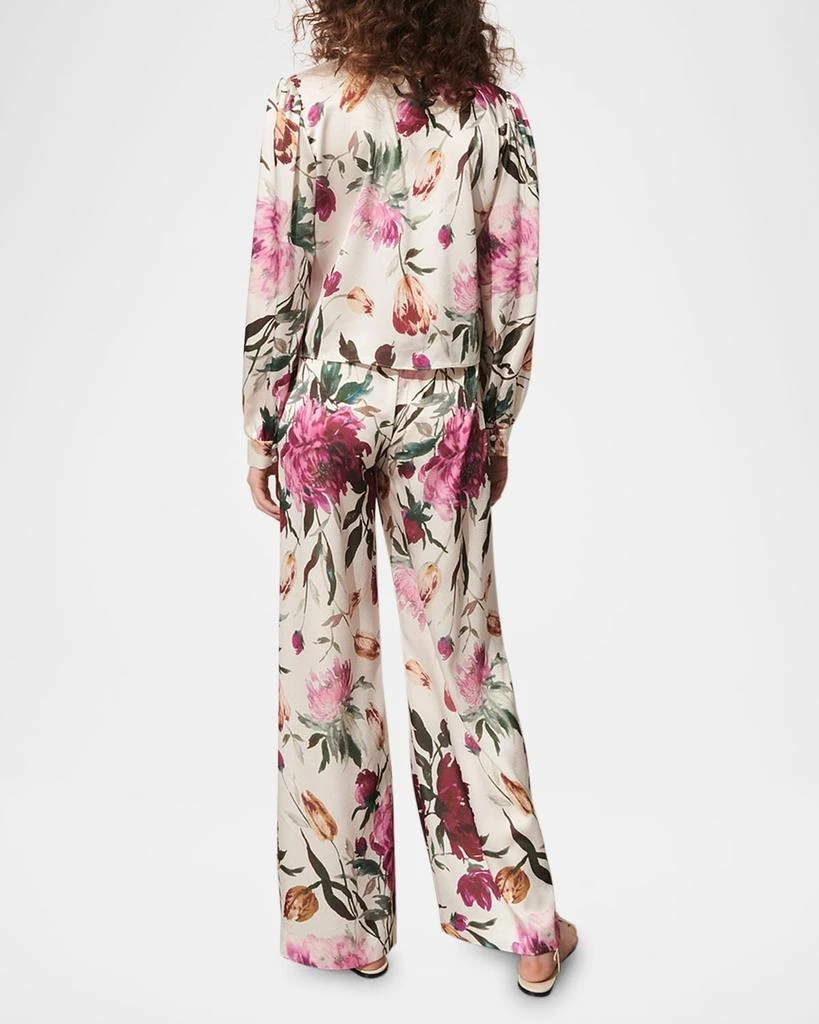 FIGUE Devon Floral-Print Wide-Leg Pull-on Pants 2