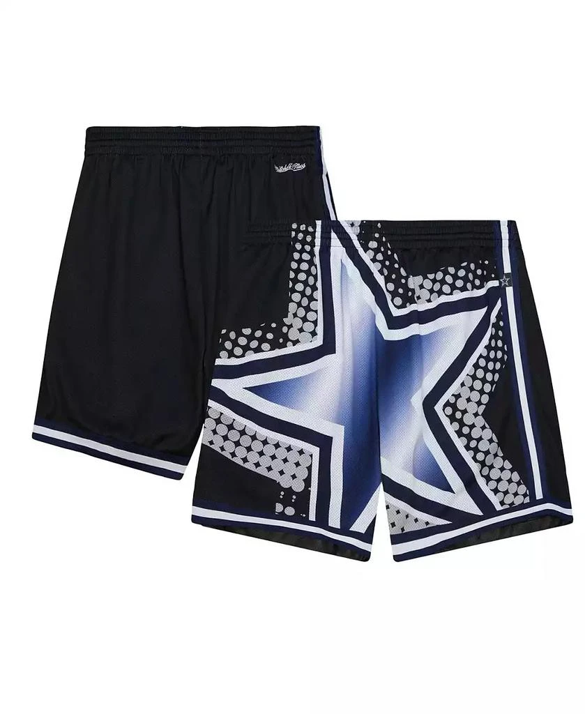 Mitchell & Ness Men's  Black Dallas Cowboys Big Face 7.0 Fashion Shorts 1