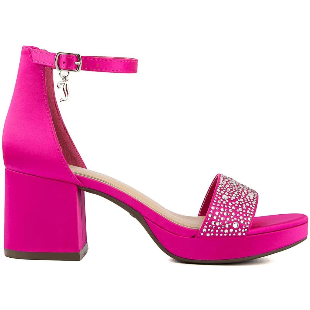 Juicy Couture Nelly Womens Ankle Strap Open Toe Block Heel 2