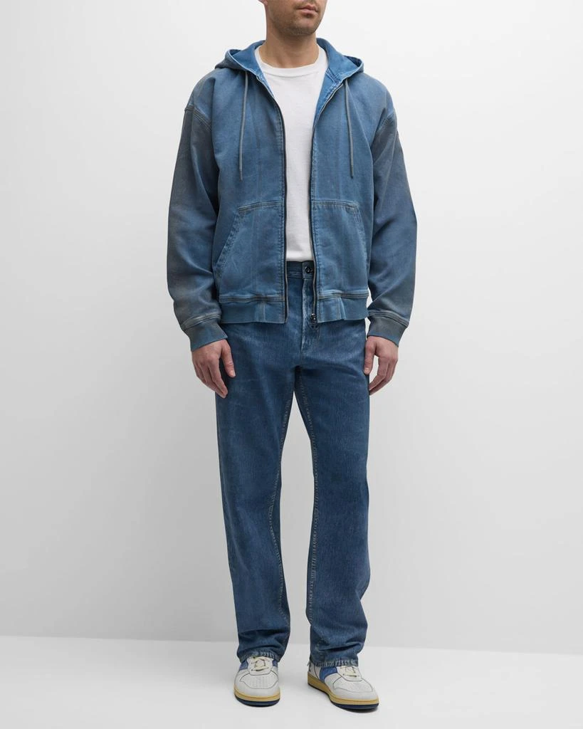 Diesel Men's Track Denim Zip Hoodie 3