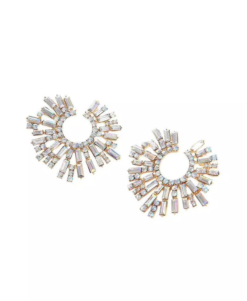 SOHI Snowflake Drop Earrings