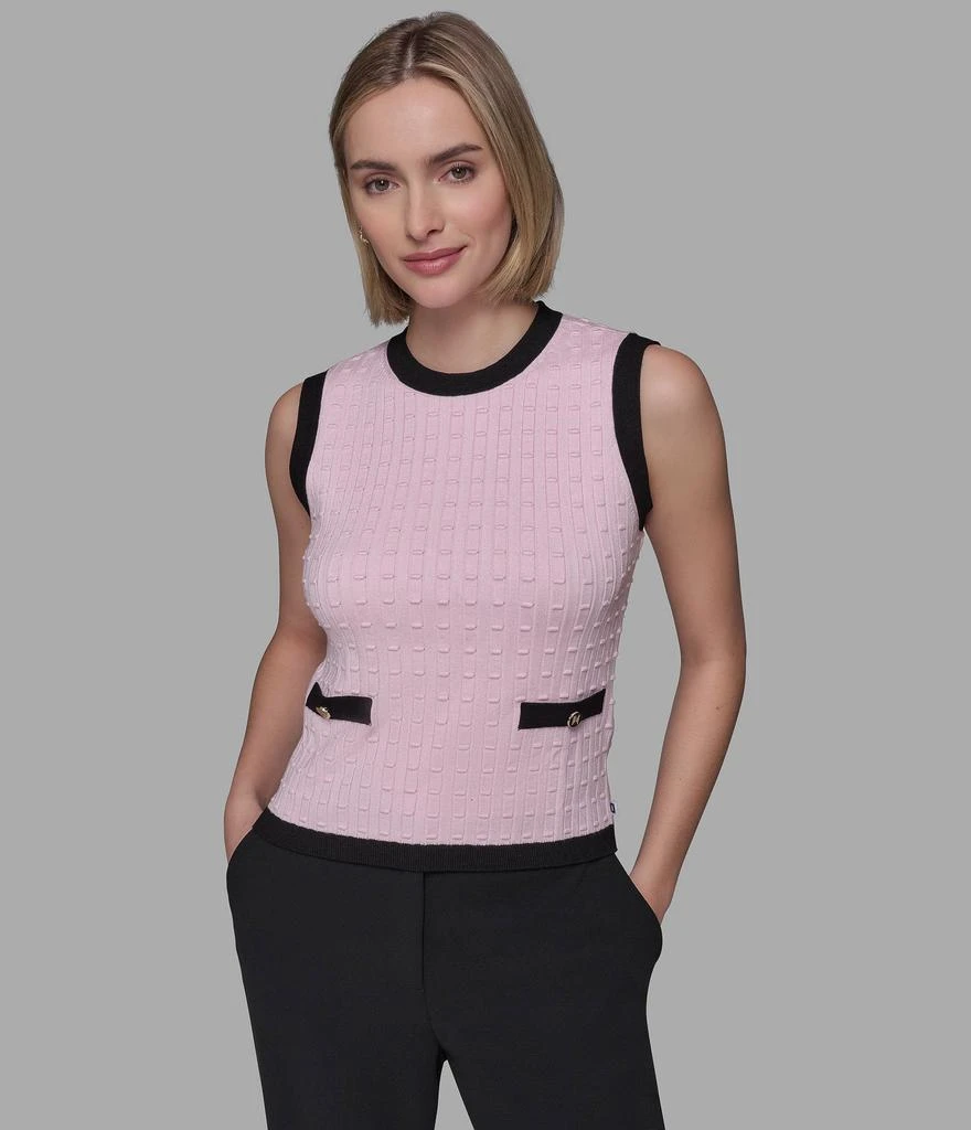 Karl Lagerfeld Paris SLEEVELESS SWEATER SHELL 1