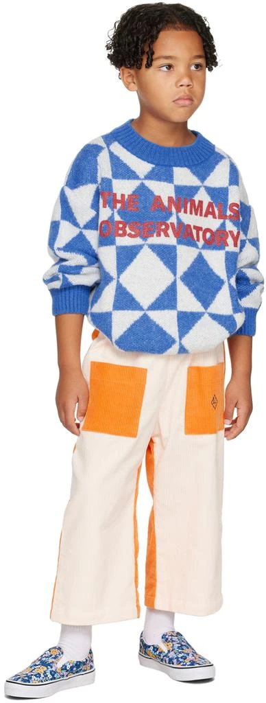 The Animals Observatory Kids Orange 
Beige Emu Trousers 4