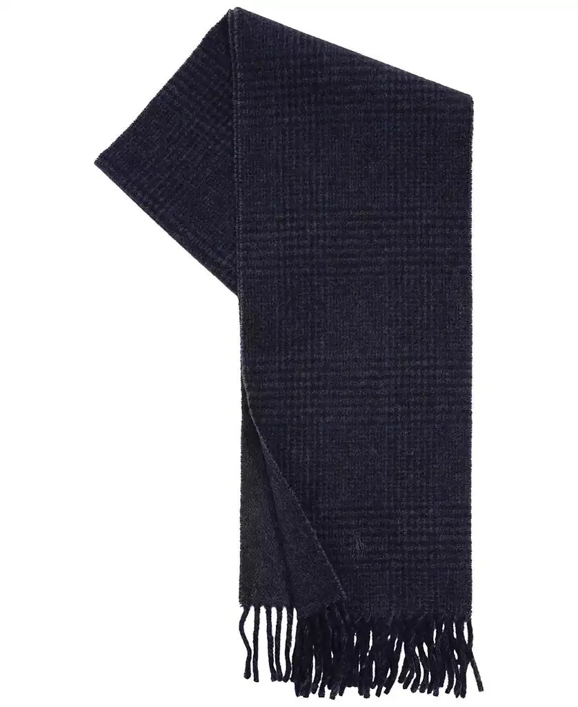 Ralph Lauren Men's Wool Blend Double Face Scarf