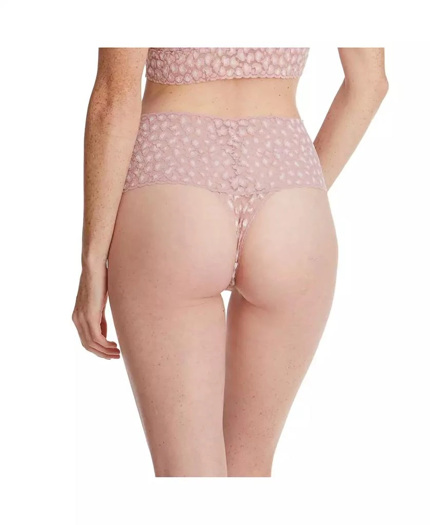 Hanky Panky Women's Cross-dyed Leopard Retro Thong Panty 3 pack 2