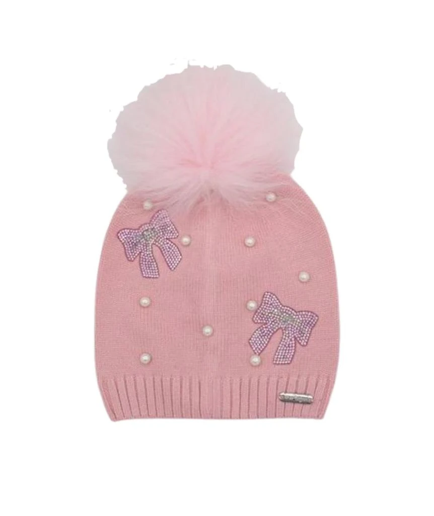 Bari Lynn Bari Lynn - Girl
s Crystal Bow Winter Hat