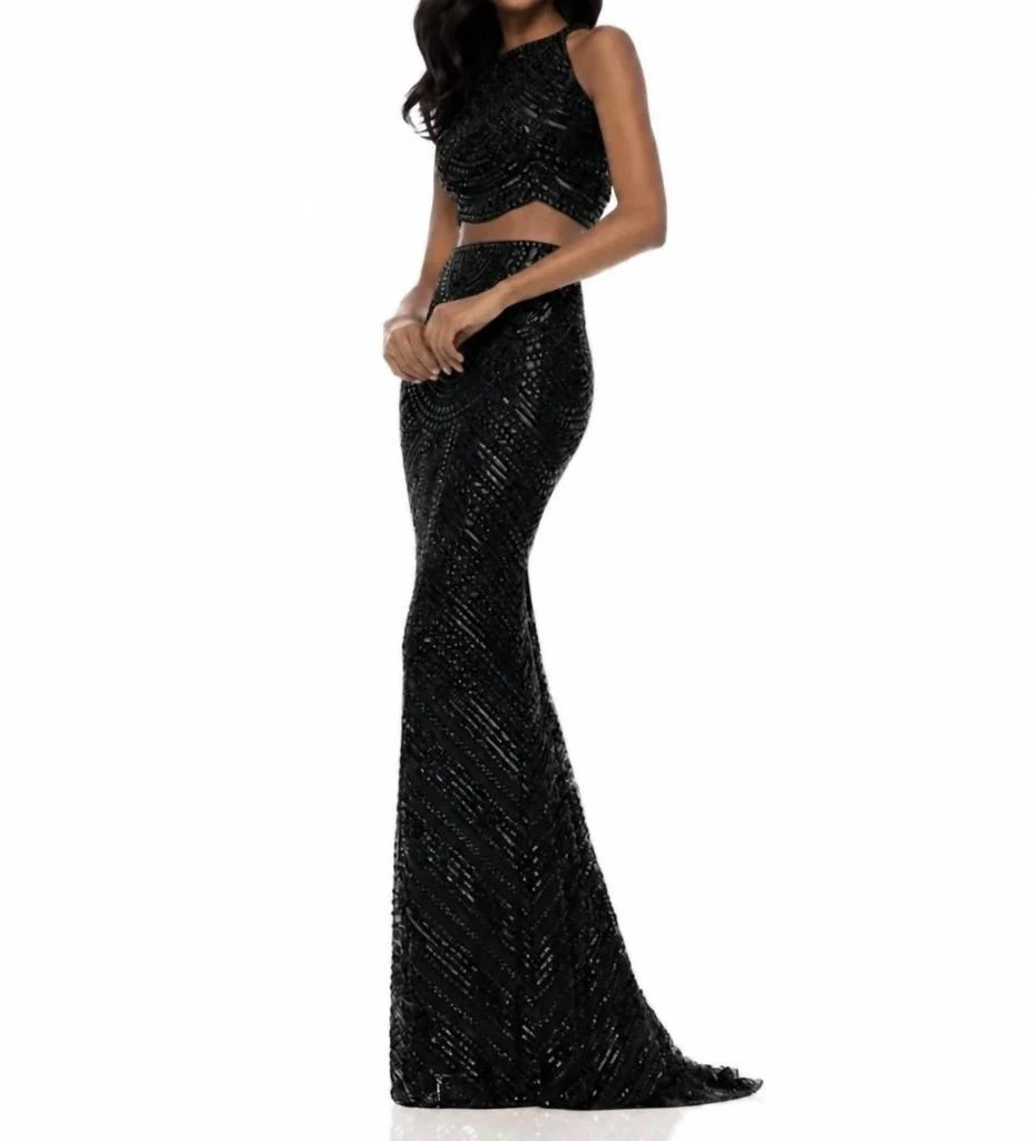 Sherri Hill Sherri Hill - Two Piece Sequin Gown