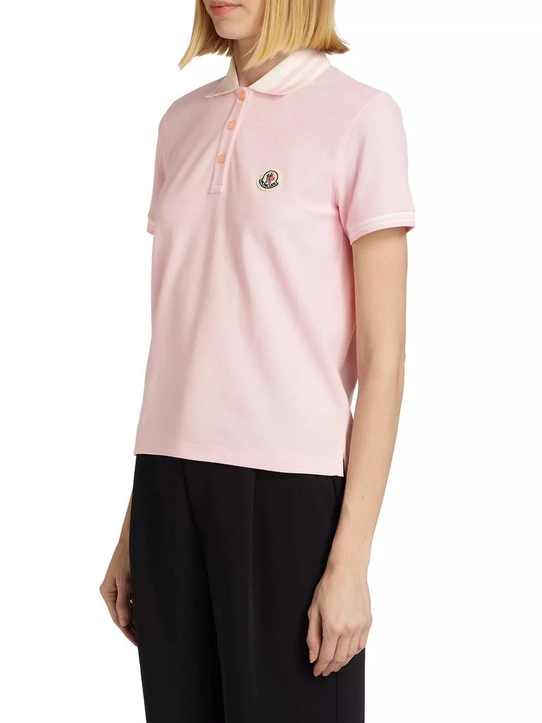 Moncler Logo Cotton Polo Top 4