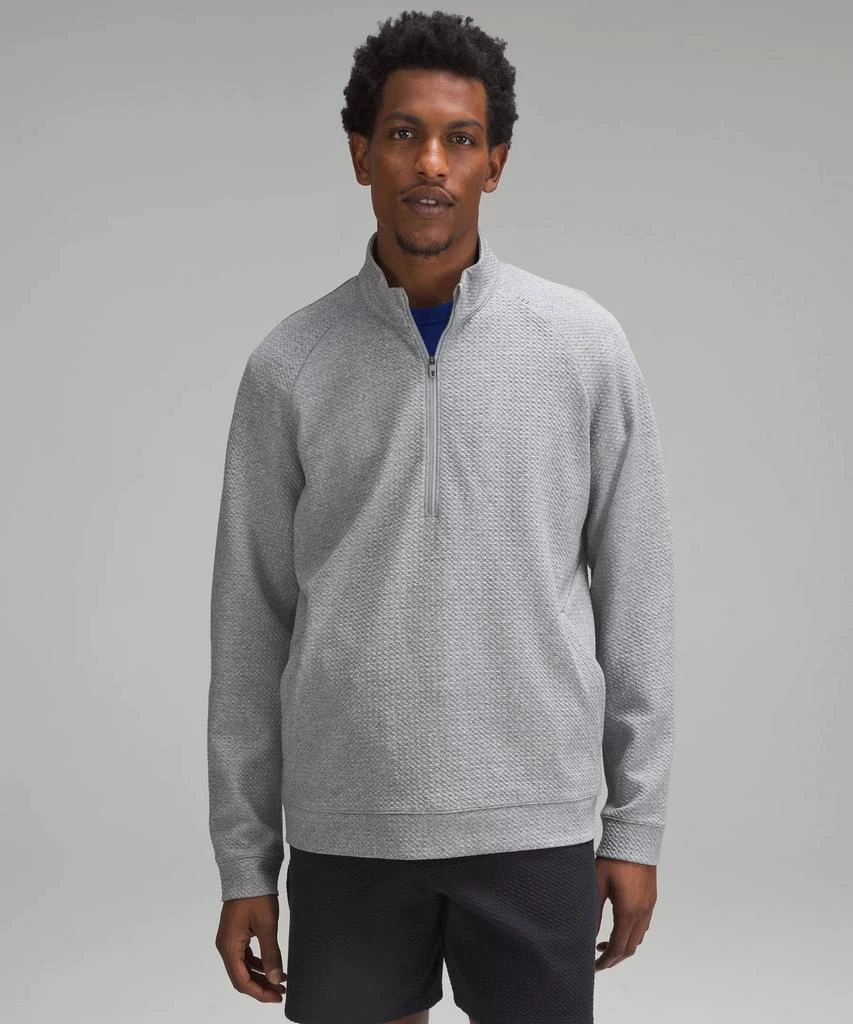 lululemon Textured Double-Knit Cotton Half Zip 1