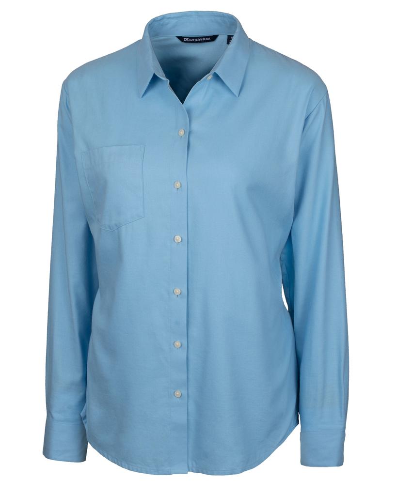 Cutter & Buck Cutter & Buck Ladies' Windward Twill Long Sleeve Shirt