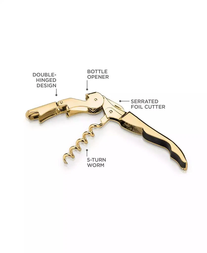 Viski 24k Gold Plated Signature Double Hinged Corkscrew 2