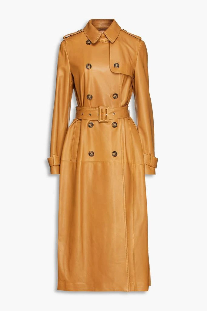 REDVALENTINO Leather trench coat 1