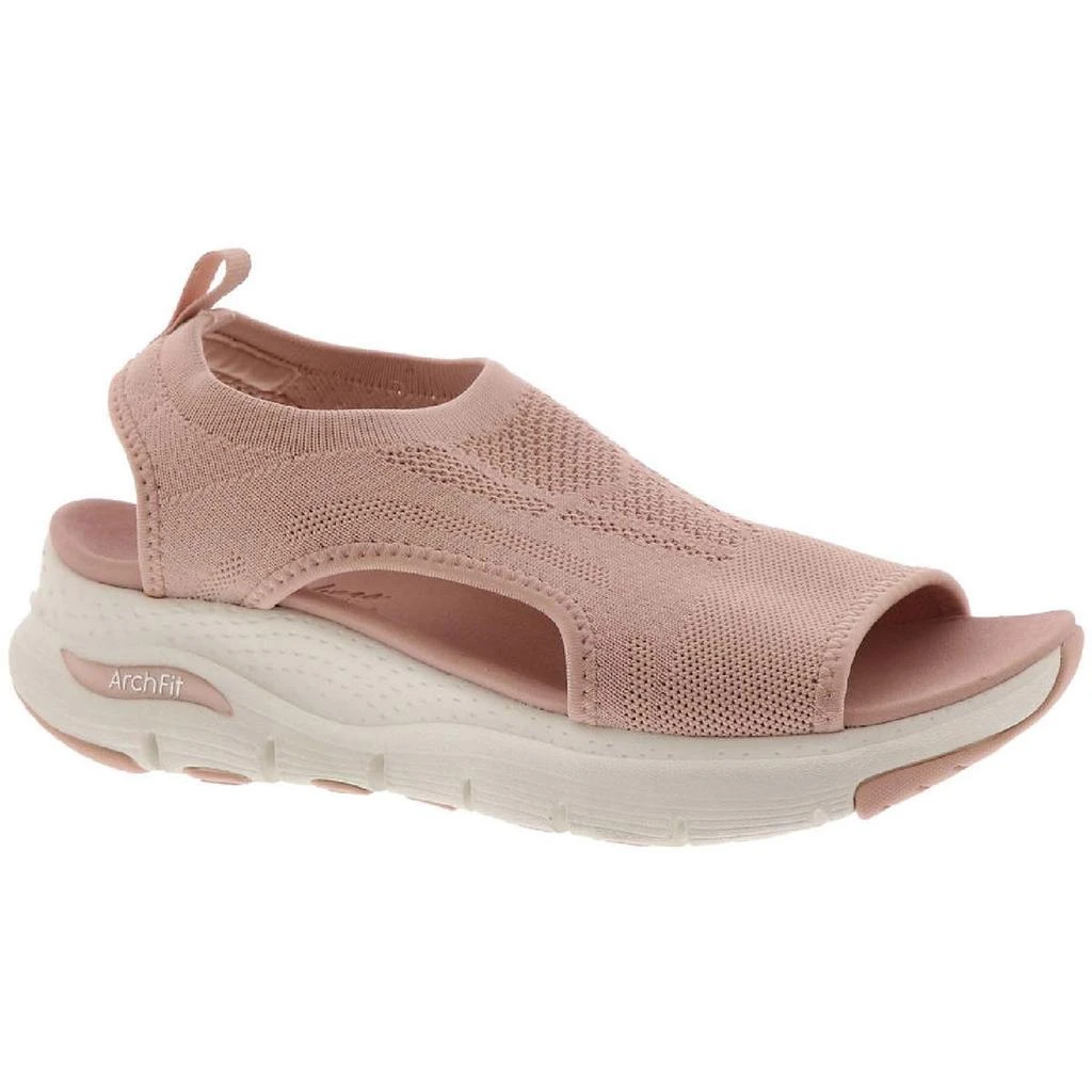 SKECHERS Arch Fit-City Catch Womens Knit Slingback Wedge Sandals 4