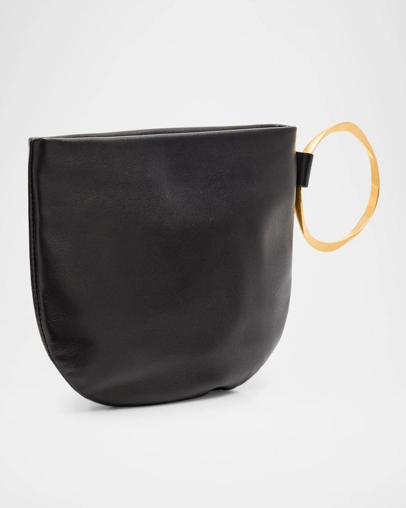 The Row Geo Bracelet Clutch Bag in Napa Leather 3