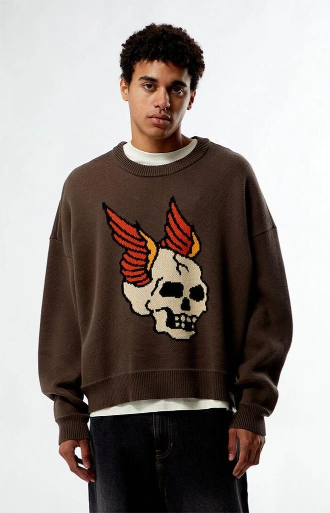 PacSun Skull Knit Sweater 1