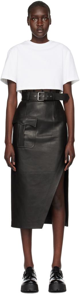 ミニスカート Alexander Mcqueen Mini Skirt With Black Ivory Spider Lace Alexander McQueen Mini skirt with black/ivory spider lace