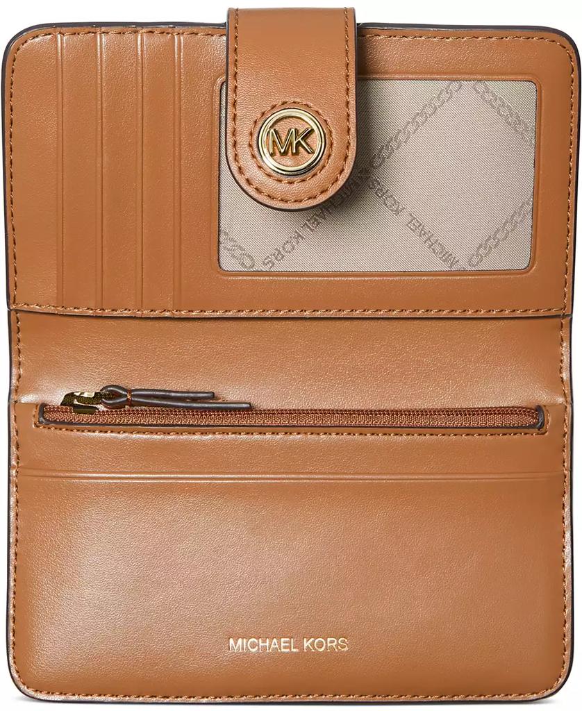 Michael Kors Charm Logo Medium Tab Pocket Bifold Wallet