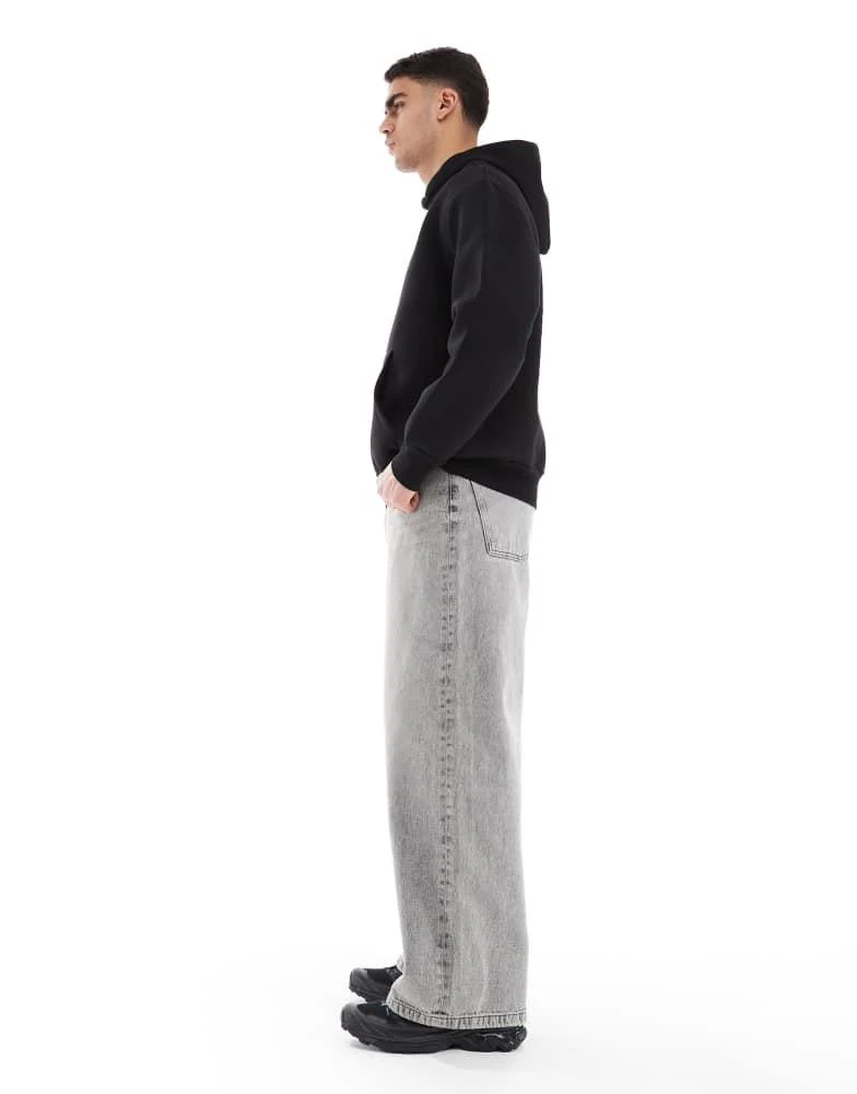 ASOS ASOS DESIGN super baggy fit jeans in vintage grey wash 3