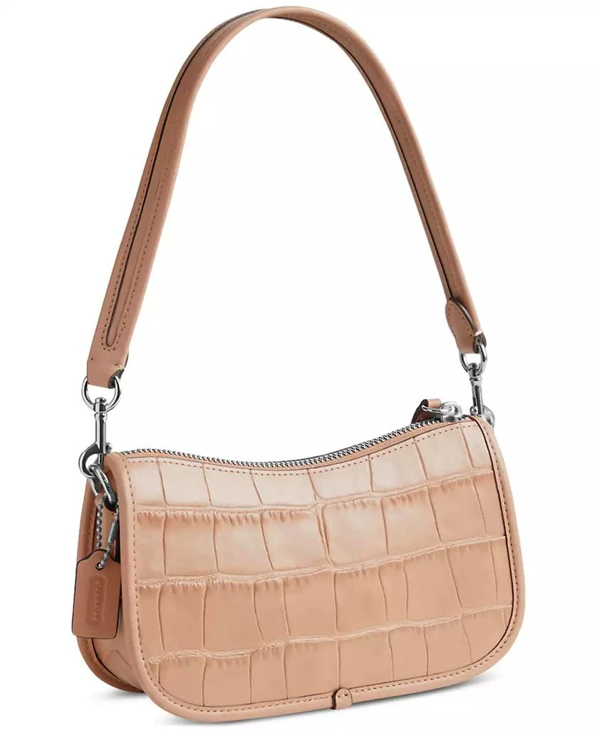 Coach Embossed Croc Leather Swinger 20 Shoulder Bag 2