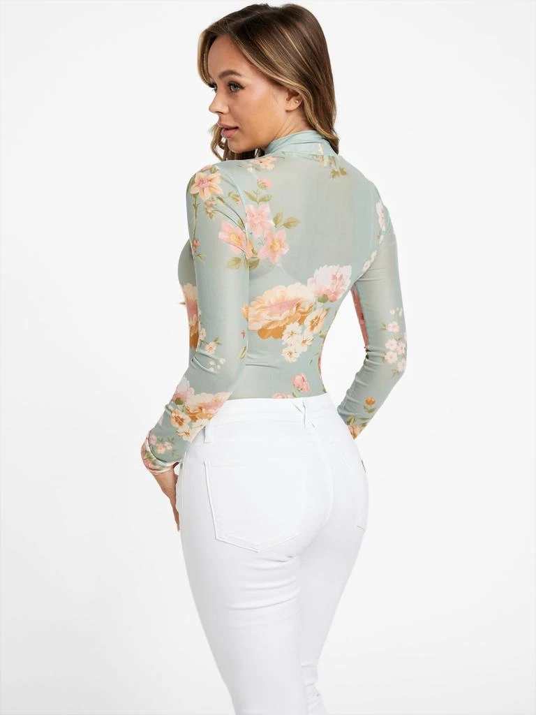 Guess Factory Eco Eara Floral Mesh Bodysuit 4