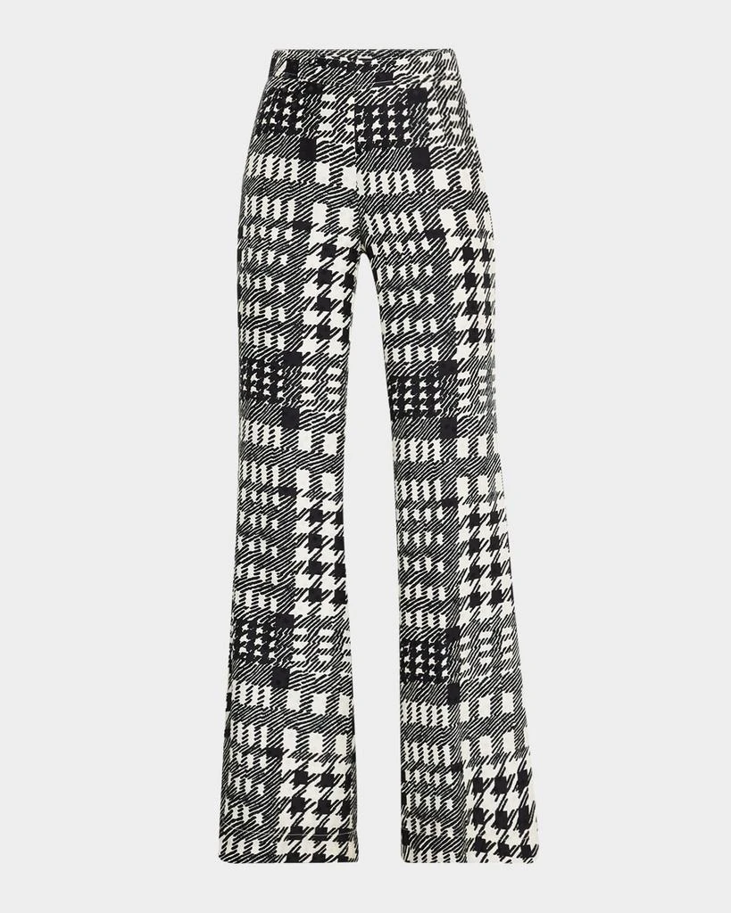 Libertine Peggys Houndstooth Flared Trumpet Pants 1