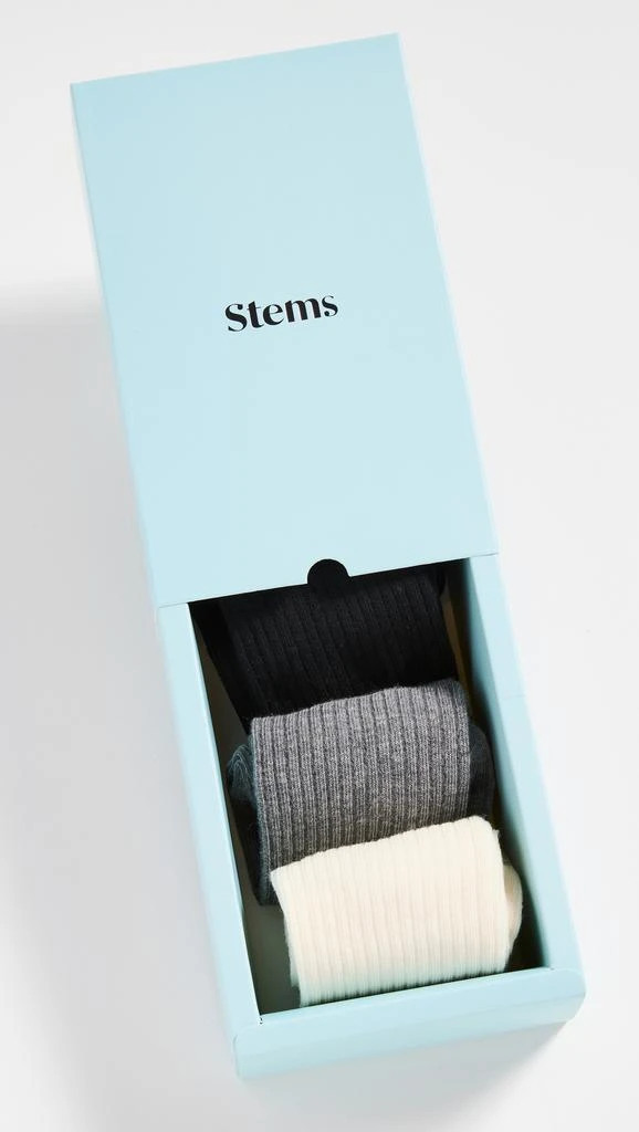 Stems Cashmere Socks Gift Set 3