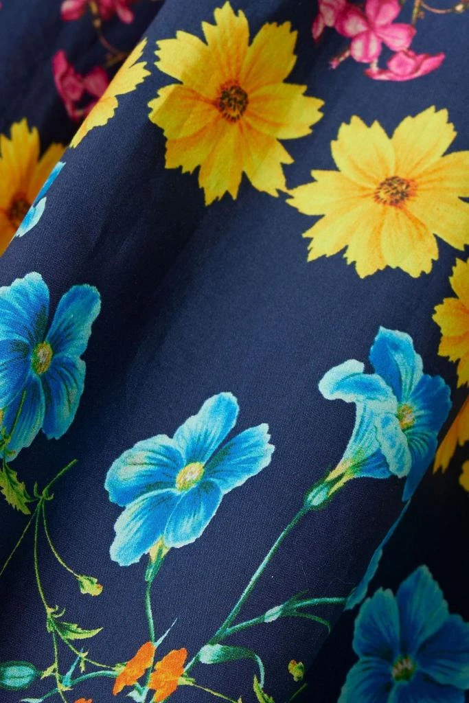 Cara Cara Off-the-shoulder floral-print cotton-poplin midi dress 4