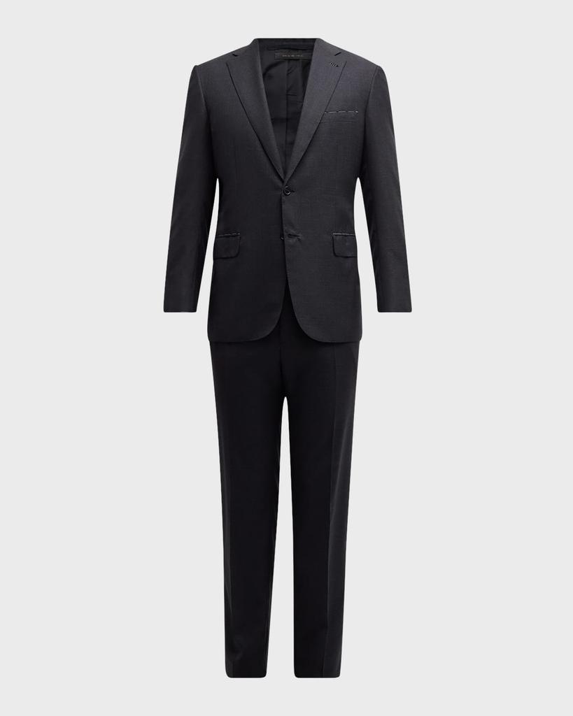 Brioni Men's Tonal Check Wool Suit