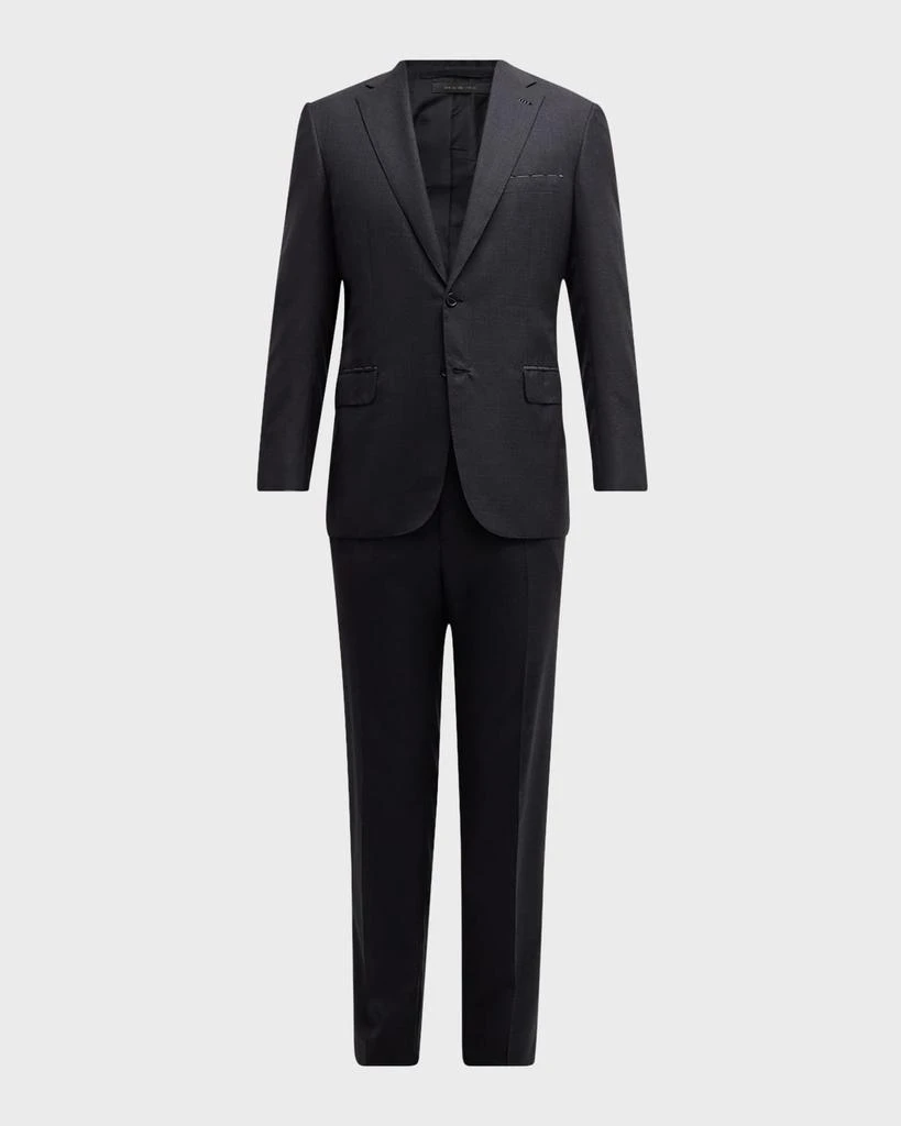 Brioni Men's Tonal Check Wool Suit 1