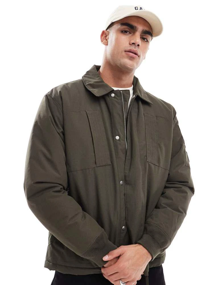 River Island River Island padded utility jacket in khaki 1