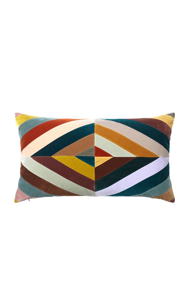 Christina Lundsteen Christina Lundsteen - Liv Cotton Velvet Cushion - Multi - Moda Operandi