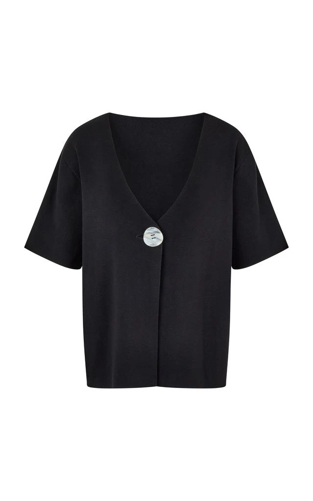 ELCE ELCE - Exclusive Inka Buttoned Tencel Top - Black - M/L - Moda Operandi 1