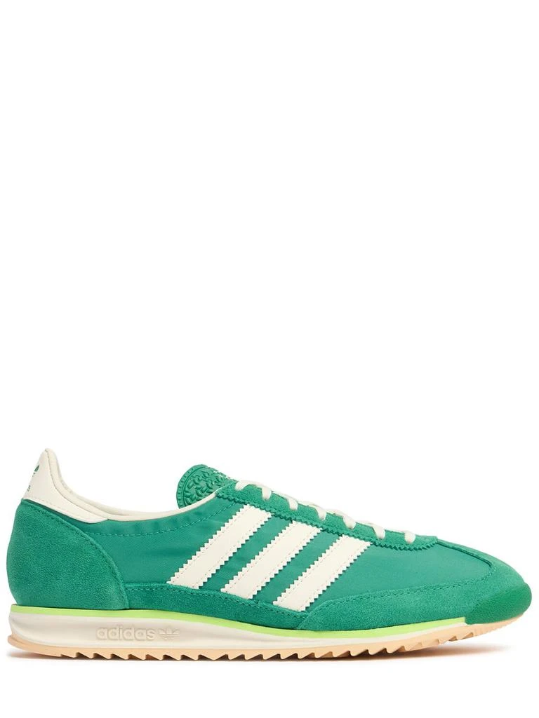 adidas gazelle silver green womens Vintage Adidas Sneakers Women's US 7  dla dushy