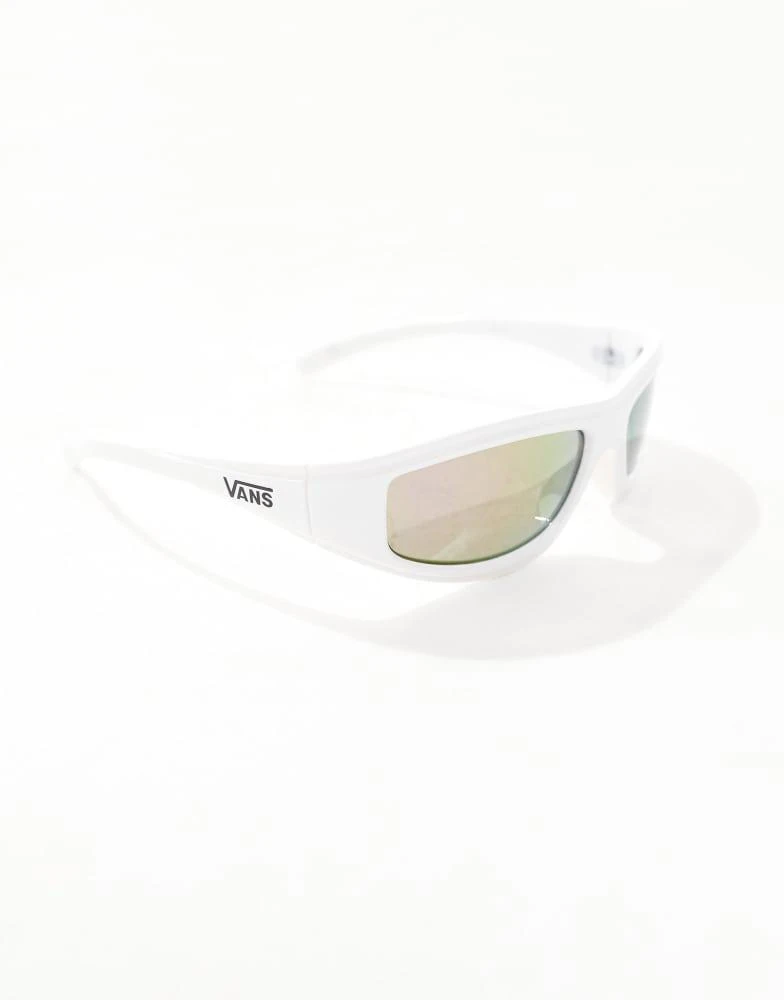 Vans Vans Felix sunglasses in white/mirror 2