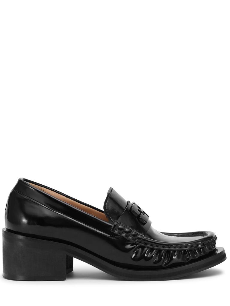 【関税＆送料込み】Ganni 'Butterfly' Black Loafers With Ton GANNI Butterfly-Logo Loafers BLACK 38-EU - Shoes - BeyondStyle